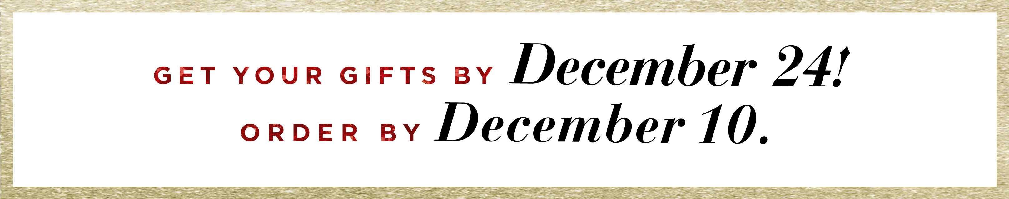 Skechers Holiday Gift Guide Last Order Date